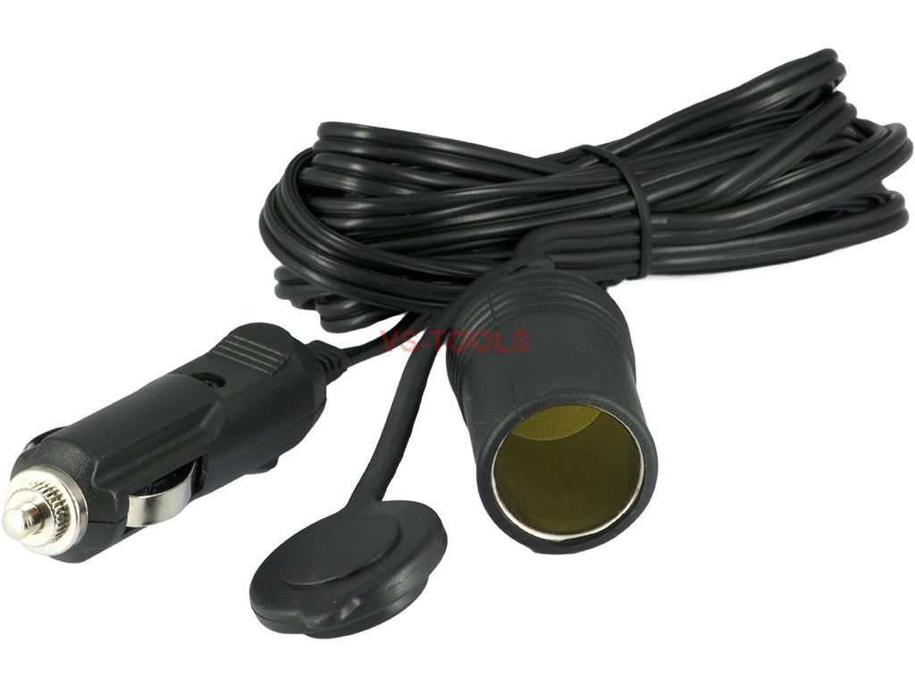 12v-24v Car Cigarette Lighter Plug Extension Cable Cord 3 ... does a boat have a fuse box 